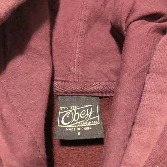 Obey  Hoodie Pullover Womens Size Small Sweatshirt - Picture 4 of 15